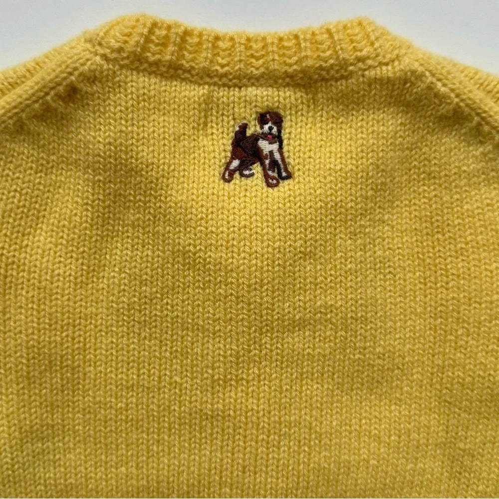 Ralph Lauren Baby Girl Dog Embroidered Wool-Blend Cardigan - Size 9M